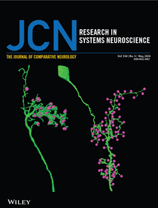 Titelbild des "Journal of Comparative Neurology" (2026) Volume 534 Issue 5