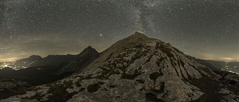 Watzmann by light at night