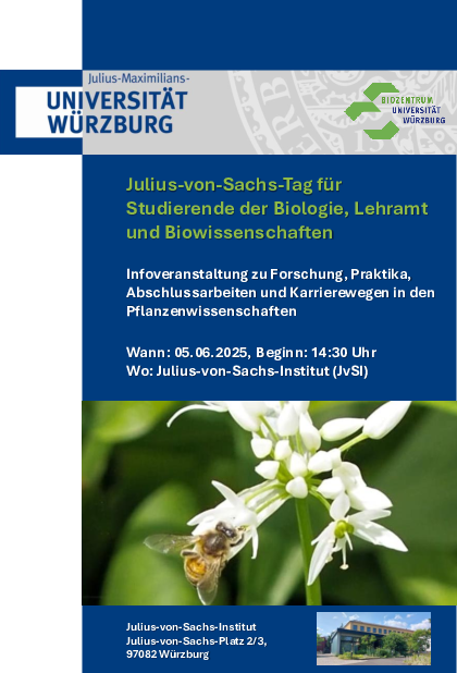 Flyer Julius-von-Sachs-Tag 2025