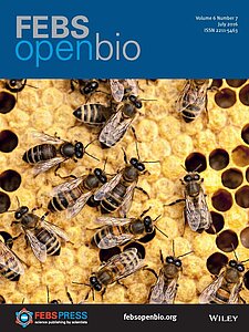 Cover of the journal "FEBS Open Bio" (2016) Volume 6 Issue 7