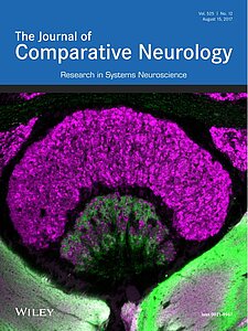 Cover of the "Journal of Comparative Neurology" (2017) Volume 525 Number 12