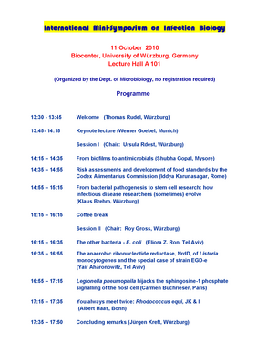 Programm Kreft-Symposium