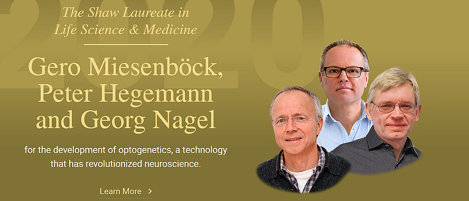Georg Nagel - links zu sehen - ist ein Pionier auf dem Gebiet der Optogenetik. Dafür hat er zahlreiche Preise erhalten - jetzt ist ein weiterer dazugekommen.